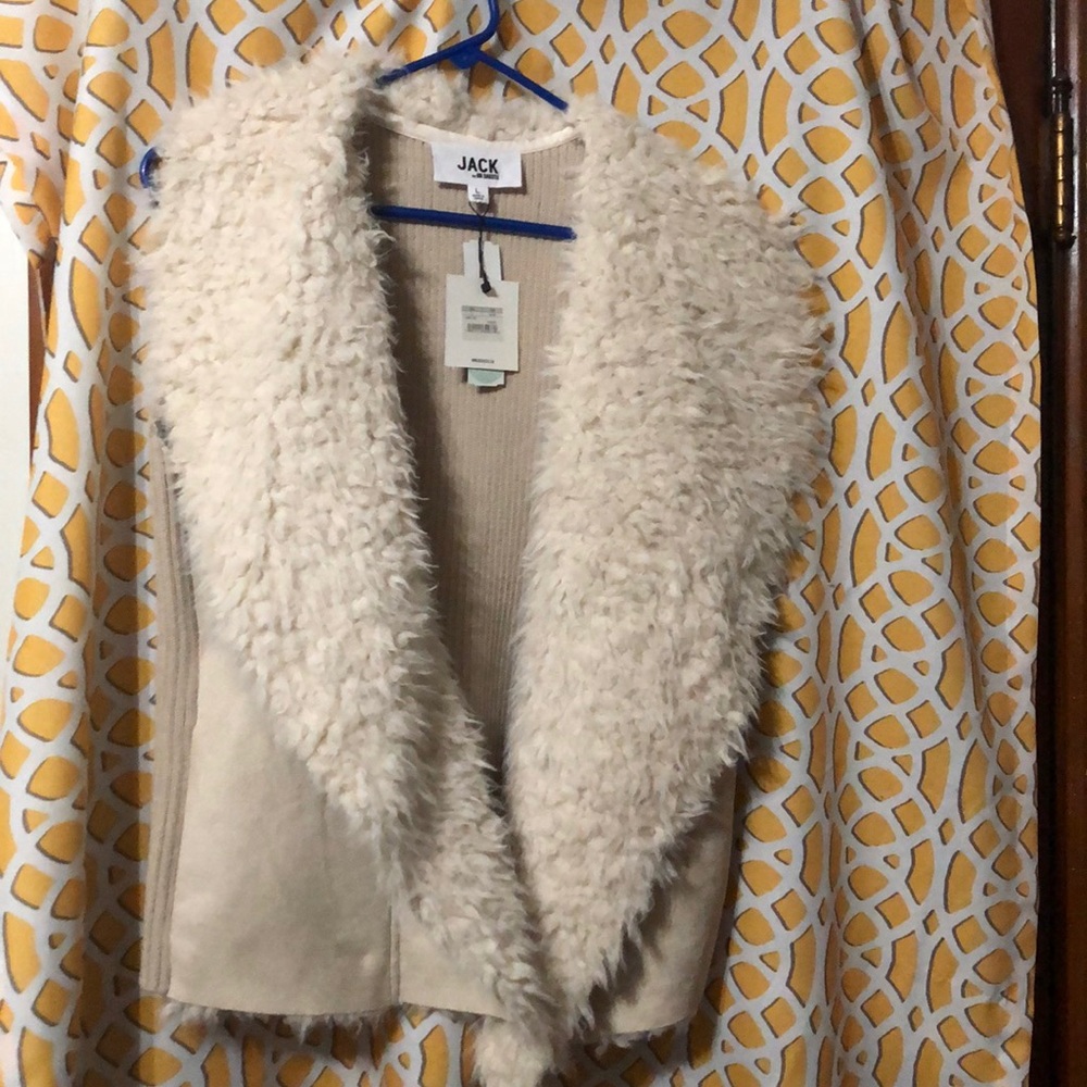 JACK by BB Dakota faux suede/fur vest
